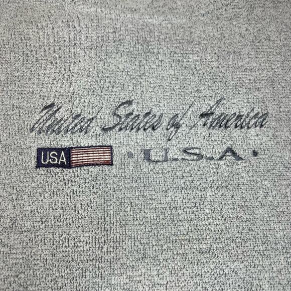 VINTAGE USA Crewneck Sweater Size XL Mens Gray Retro Exist Sports 90s - Picture 3 of 12